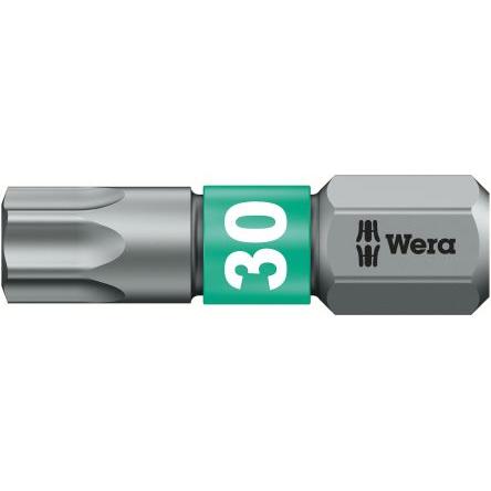 Wera Bit šroubováku, Šestihran, 6.35 mm, T30, celková délka: 25 mm, počet kusů: 1