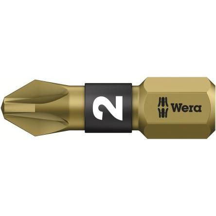Wera Bit šroubováku, Šestihran, 6.35 mm, PZ2, celková délka: 25 mm