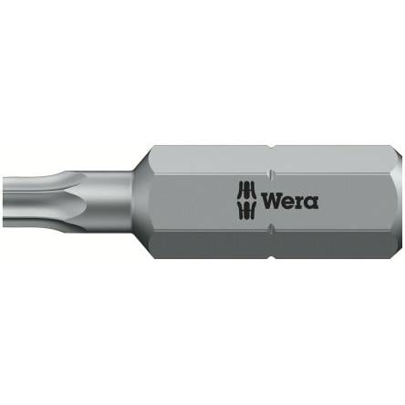 Wera Bit šroubováku, Nerezová ocel, Chromovaný, Šestihran, 6.35 mm, T10, počet kusů: 1