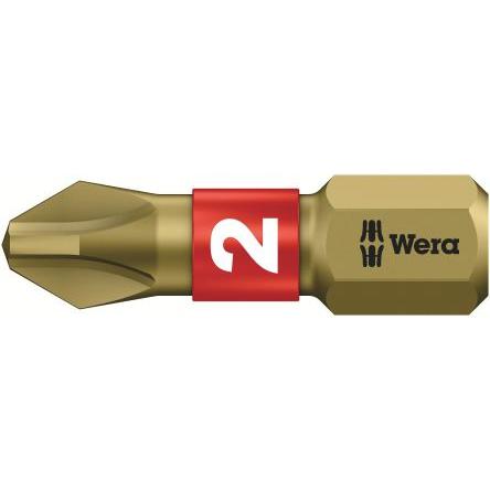 Wera Bit šroubováku, Šestihran, 1/4 in, PH2, celková délka: 25 mm, počet kusů: 1