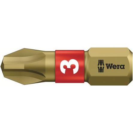 Wera Bit šroubováku, Chrom-vanadová ocel, 1/4 in, PH3, počet kusů: 1