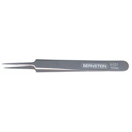 Pinzeta, celková délka: 110mm Antimagnetický, Nerezová ocel Špičatý špička Dávkovač pájení druhé cívky ESD Bernstein