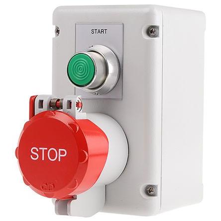 Craig & Derricott Ovládací tlačítková stanice, řada: i-push IP65 SPDT Zelená, Červená Odlévaný hliník