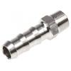 Pneumatická tvarovka z nerezové oceli tvarovka Přímý Adaptér 34 mm Vnější Šestihran Legris 1/8 in Vnější