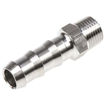 Pneumatická tvarovka z nerezové oceli tvarovka Přímý Adaptér 34 mm Vnější Šestihran Legris 1/8 in Vnější