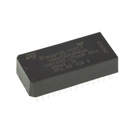 STMicroelectronics NVRAM 70 ns, 32 kB Průchozí otvor, počet kolíků: 28 kolíkový 0 °C až 70 °C, 5.5V, 4.75 V, PCDIP