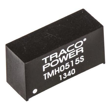 TRACOPOWER Měnič DC/DC TMH, výstup: 15V dc 1 kV dc, Vin 5.5V dc 133 mA, Vin 4.5V 2 W -40 °C 85 °C Průchozí otvor