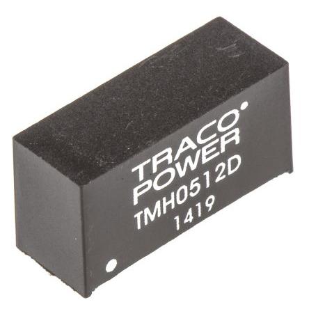 TRACOPOWER Měnič DC/DC TMH, výstup: 12V, -12 V 1 kV dc, Vin 5V dc 83 mA, Vin 0V 1 W -40 °C 85 °C Montáž na plošný spoj