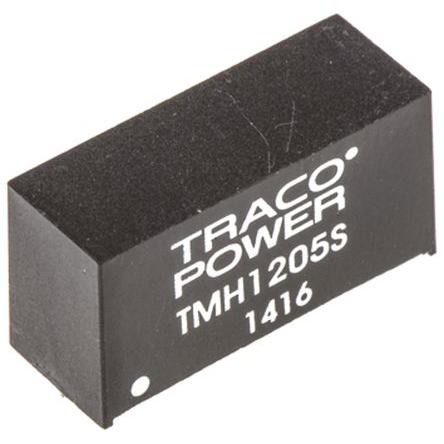 TRACOPOWER Měnič DC/DC TMH, výstup: 5V dc 1 kV dc, Vin 13.2V dc 400 mA, Vin 10.8V 2 W -40 °C 85 °C Průchozí otvor