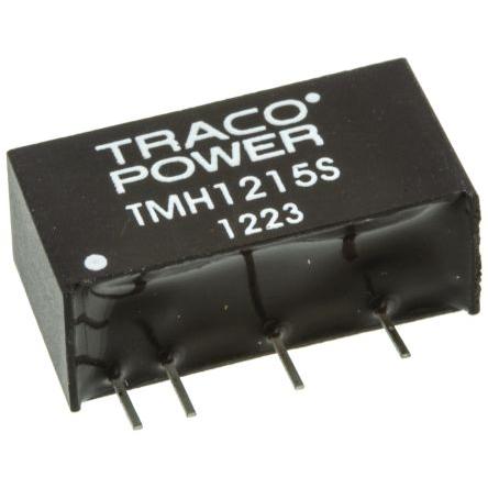 TRACOPOWER Měnič DC/DC TMH, výstup: 15V dc 1 kV dc, Vin 13.2V dc 133 mA, Vin 10.8V 2 W -40 °C 85 °C Průchozí otvor