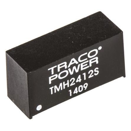 TRACOPOWER Měnič DC/DC TMH, výstup: 12V dc 1 kV dc, Vin 26.4V dc 165 mA, Vin 21.6V 2 W -40 °C 85 °C Průchozí otvor