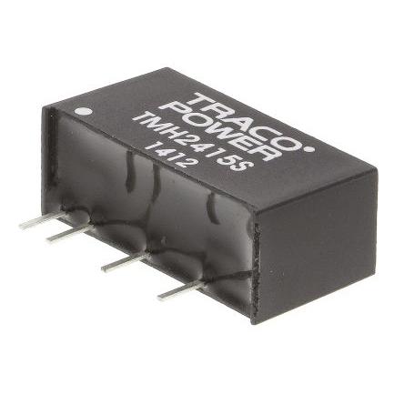 TRACOPOWER Měnič DC/DC TMH, výstup: 15V dc 1 kV dc, Vin 26.4V dc 133 mA, Vin 21.6V 2 W -40 °C 85 °C Průchozí otvor
