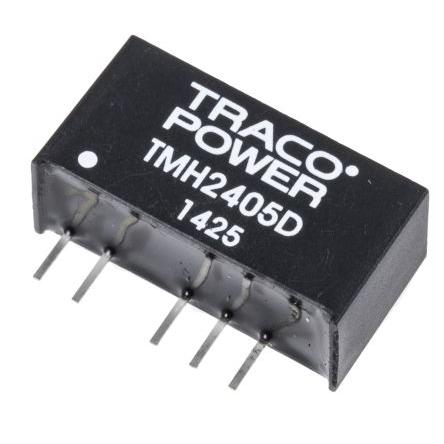 TRACOPOWER Měnič DC/DC TMH, výstup: 5V dc 1 kV dc, Vin 26.4V dc 200 mA, Vin 21.6V 2 W -40 °C 85 °C Průchozí otvor