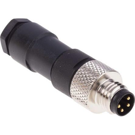Kulatý konektor, počet kontaktů: 4, Kabel, velikost: M8 binder, pohlaví kontaktu: Vnější, orientace těla: Rovný