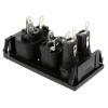 Bulgin Konektor IEC C13, C14, orientace těla: Rovný, Zacvakávací montáž velikost pojistky 5 x 20 mm Vnitřní, 250V 10A