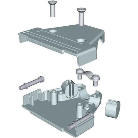 MH Connectors Plášť D-Sub, řada: MHTRI-M, orientace těla: Svislé, počet kontaktů: 15, materiál pouzdra: ABS, barva:
