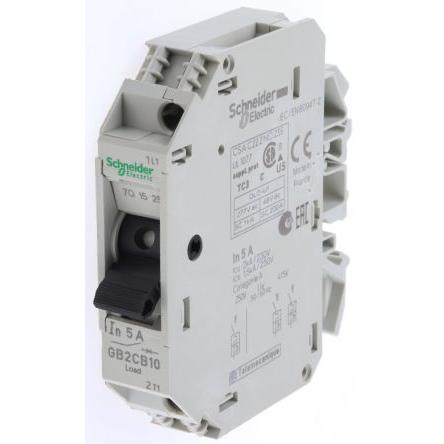 Tepelná pojistka 5A 1pólový TeSyS GB2 Schneider Electric TeSys Lišta DIN
