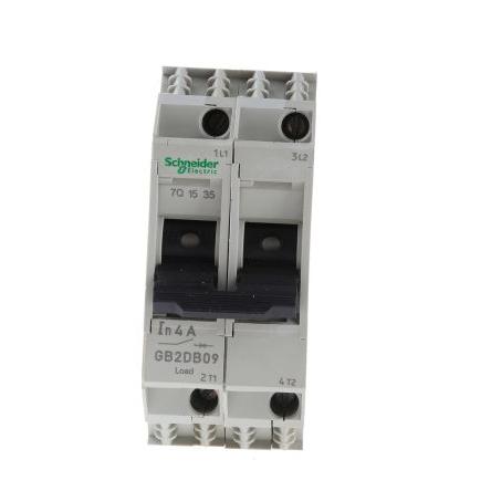 Tepelná pojistka 4A 2pólový TeSyS GB2 Schneider Electric TeSys Lišta DIN