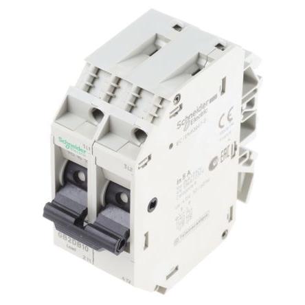 Tepelná pojistka 5A 2pólový TeSyS GB2 Schneider Electric TeSys Lišta DIN