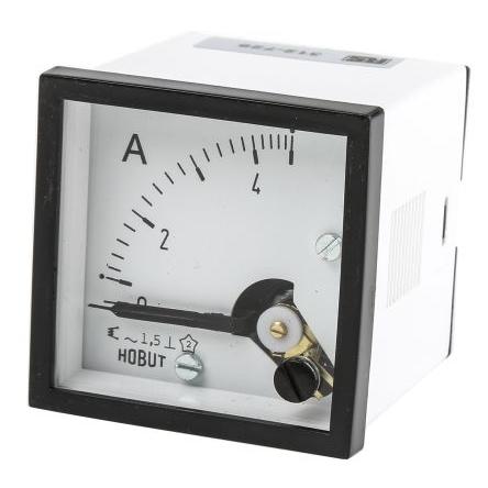 Analogový panelový ampérmetr D48MIS5A/2-004, řada: D48SD 100 A, výška výřezu: 48 mm St., šířka výřezu: 43 mm, přesnost