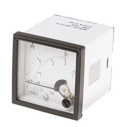 Analogový panelový ampérmetr D48MIS5A/6-003, řada: D48SD 100 A, výška výřezu: 48 mm St., šířka výřezu: 48 mm, přesnost