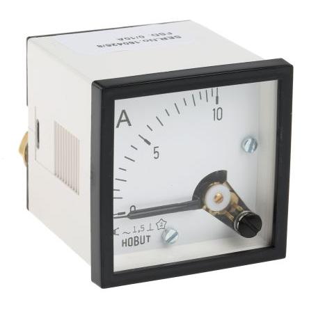 Analogový panelový ampérmetr D48MIS10A/1-002, řada: D48SD 100 A, výška výřezu: 48 mm St., šířka výřezu: 48 mm, přesnost