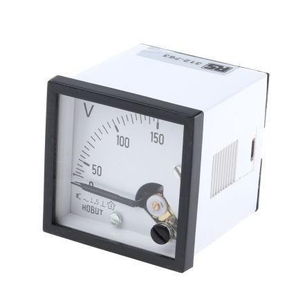 Analogový voltmetr, řada: D48 St. až 40 °C 45 mm 45 mm HOBUT