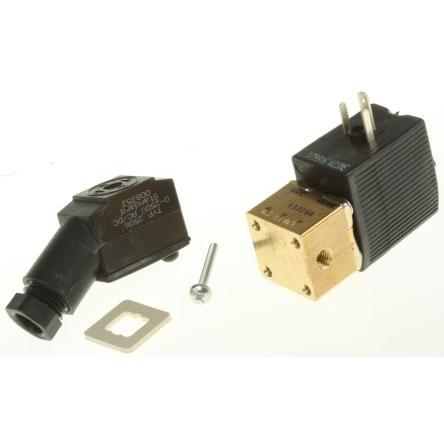 Elektromagnetický ventil 134143 3portový NC 24V dc Burkert M5
