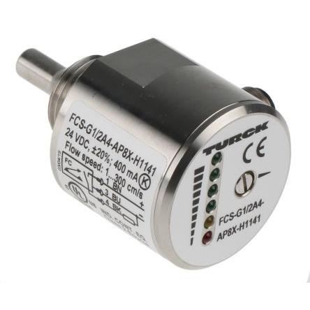 Regulátor průtoku, řada: FCS Kompaktní 300cm³/s Konektor M12 PnP LED Turck 26V 0.5 in