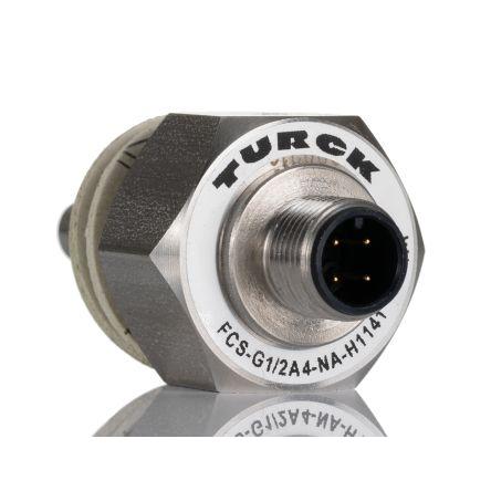 Turck, řada: FCS Vzdálený snímač Snímač průtoku Plyn, Kapalina 1cm/s, 2 cm/s, 3 cm/s → 300cm³/s max. tlak 100 bar