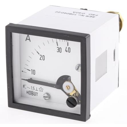 Analogový panelový ampérmetr D48MIS40A/1-001, řada: D48SD 100 A, výška výřezu: 48 mm St., šířka výřezu: 48 mm, přesnost