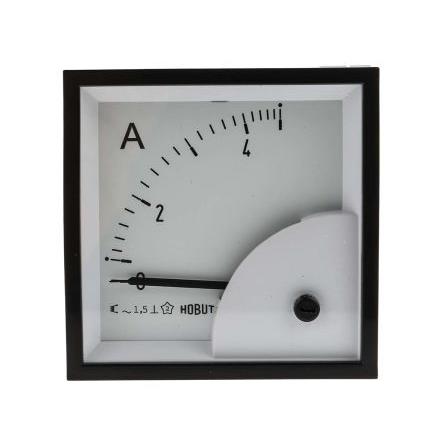 Analogový panelový ampérmetr D72SD5A/2-001 SCALED 0/5A, řada: D72SD 5 A, výška výřezu: 72 mm St., šířka výřezu: 72 mm,