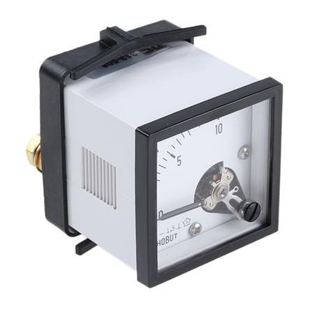 Analogový panelový ampérmetr D481MCS75MV/4-001 0/10A, řada: D48MC 100 A, výška výřezu: 48 mm DC, šířka výřezu: 48 mm,