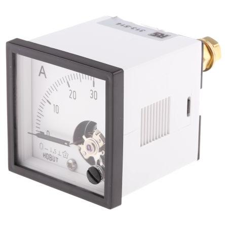 Analogový panelový ampérmetr D481MCS75MV/4-001 0/30A, řada: D48MC 30 A, výška výřezu: 48 mm DC, šířka výřezu: 43 mm,