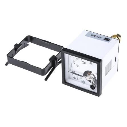 Analogový panelový ampérmetr D481MCS75MV/4-001 0/300A, řada: D48MC 100 A, výška výřezu: 48 mm DC, šířka výřezu: 48 mm,