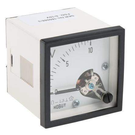 Analogový voltmetr, řada: D48 DC až 40 °C 45 mm 45 mm HOBUT