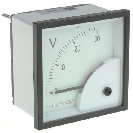 Analogový voltmetr, řada: D72 DC až 40 °C 68 mm 68 mm HOBUT