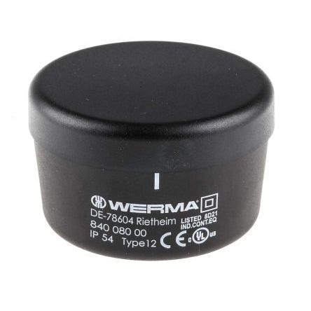 Werma, rozsah: 840 Zakončení Svorkovnice 230V ac barva pouzdra Černá základna 70 mm AC/DC IP54