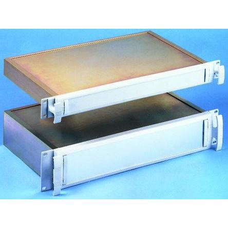 METCASE Přední panel, Hliník 6 U x 84 HP barva Šedá 392.5 mm 111mm