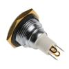 ITW Switches Miniaturní tlačítkový spínač, řada: 57 IP67 SPST Panel Okamžité Osvětlené 14.75 mm 400mA, barva LED: Zelená