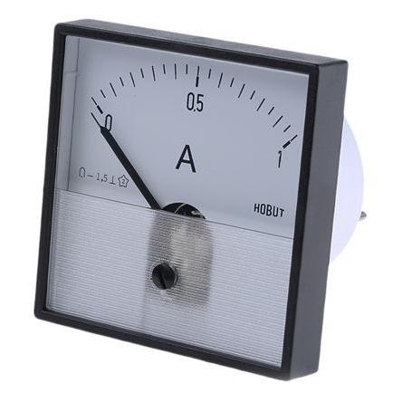 Analogový panelový ampérmetr PD721MCS1A/2-003 100 A AC/DC HOBUT