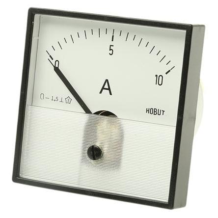 Analogový panelový ampérmetr PD721MCS10A/1-001, řada: DIN Range 100 A AC/DC HOBUT