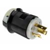 Hubbell Síťová zástrčka barva Černá, formát pólů: 2+E USA 30A NEMA L6-30P, Kabel, 250V, Nylon Šroubová