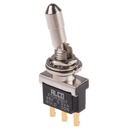 TE Connectivity Přepínač Panel SPDT zap-zap ovládání 400mA Pájecí 20 V dc