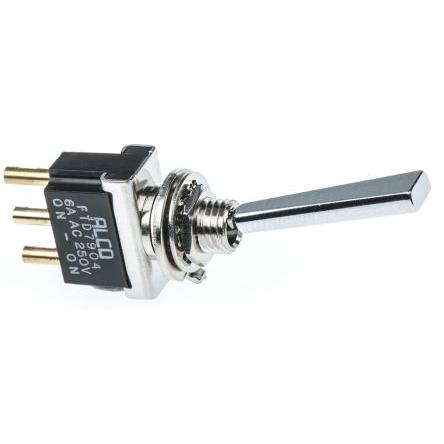 TE Connectivity Přepínač IP67, IP68 Panel SPDT zap-zap ovládání 6A Pájecí 12 V dc