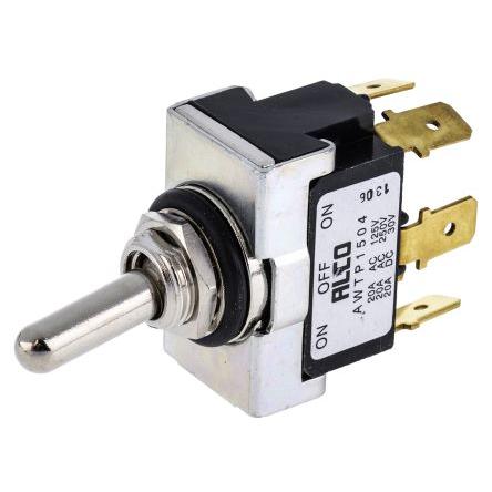 TE Connectivity Přepínač IP67 Panel DPDT Zap-vyp-zap ovládání 8A Jazýček 30 V dc