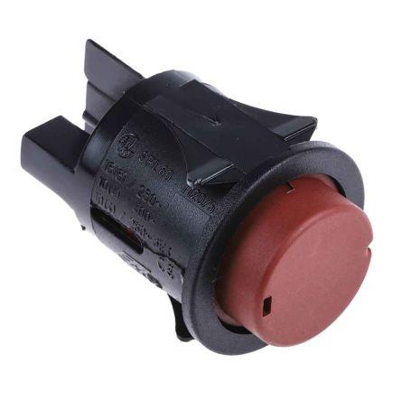RS PRO Tlačítkový spínač, řada: RS PRO IP67 SPST Panel Okamžité 25 mm 16A, barva LED: Červená 250 V ac