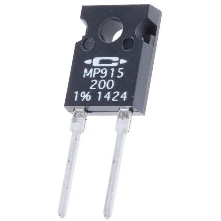 Rezistor Výkonový vrstvový, řada: MP915 200 Ω 1 % MP915-200-1% 15 W Caddock