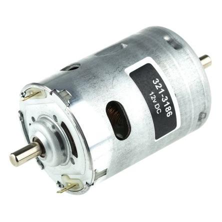 RS PRO Motor DC 12V dc S převodem 4289rpm 82.08 g.cm 36.88 W 6.35 mm 5.28A