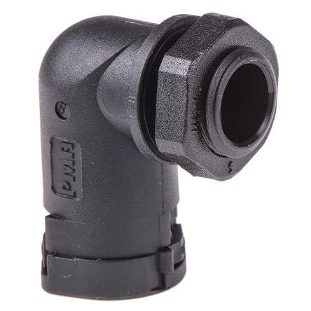 Montáž potrubí Úhlový Černá jmenovitá velikost 12 mm Polyamid 6 Černá, IP66 M16 PMA